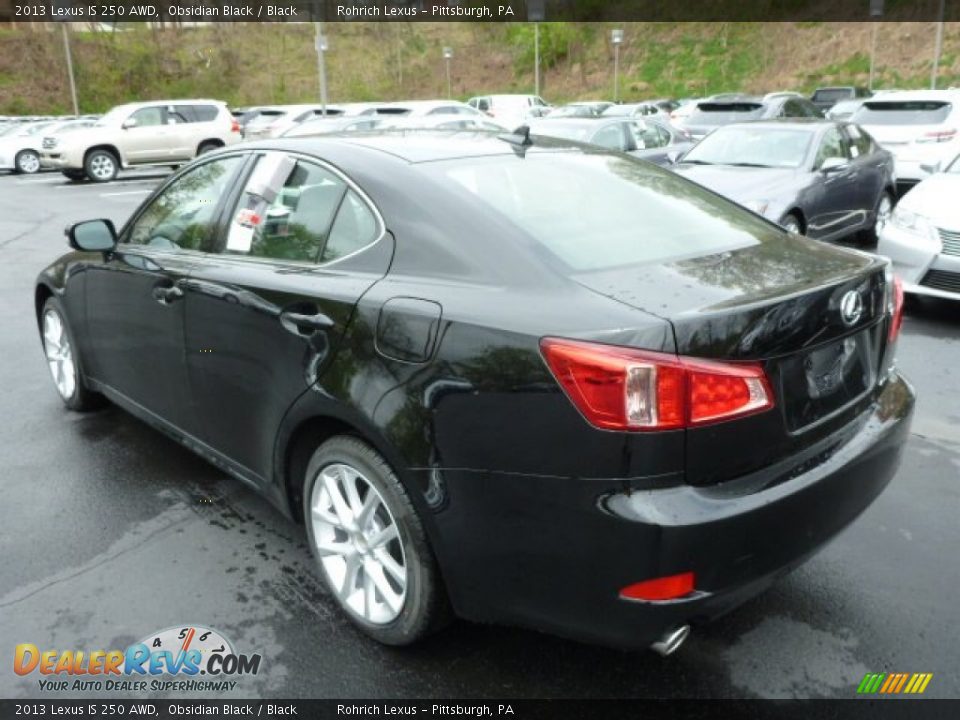 2013 Lexus IS 250 AWD Obsidian Black / Black Photo #2