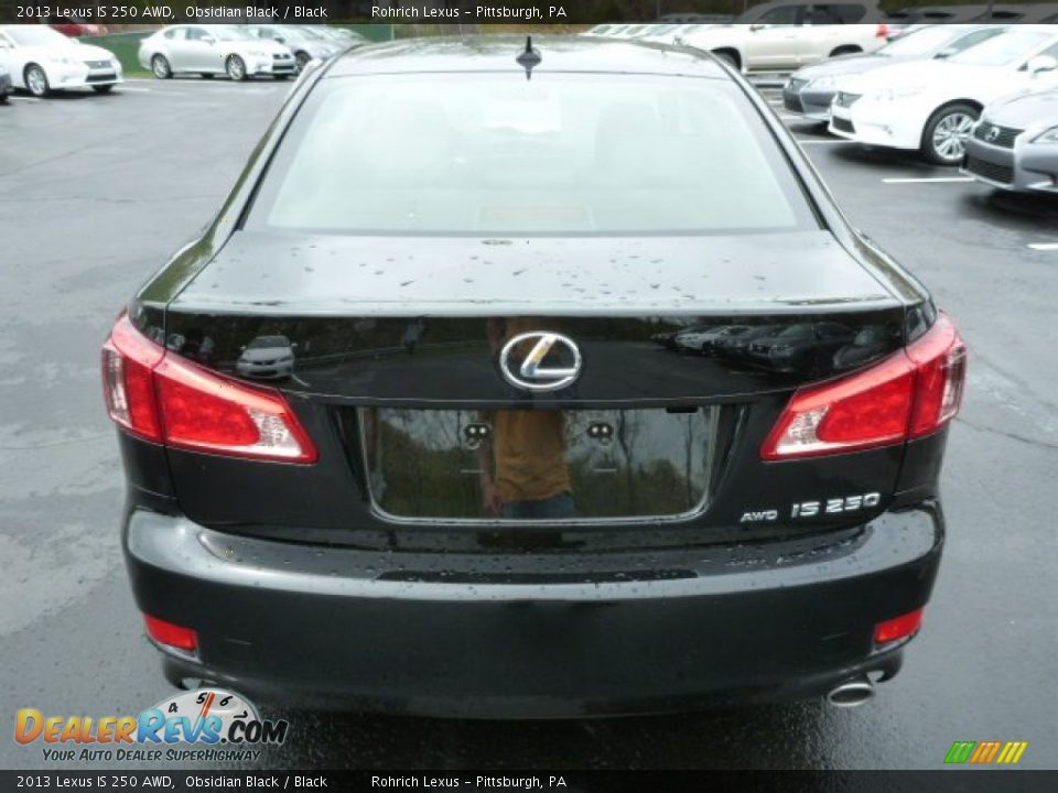 2013 Lexus IS 250 AWD Obsidian Black / Black Photo #3