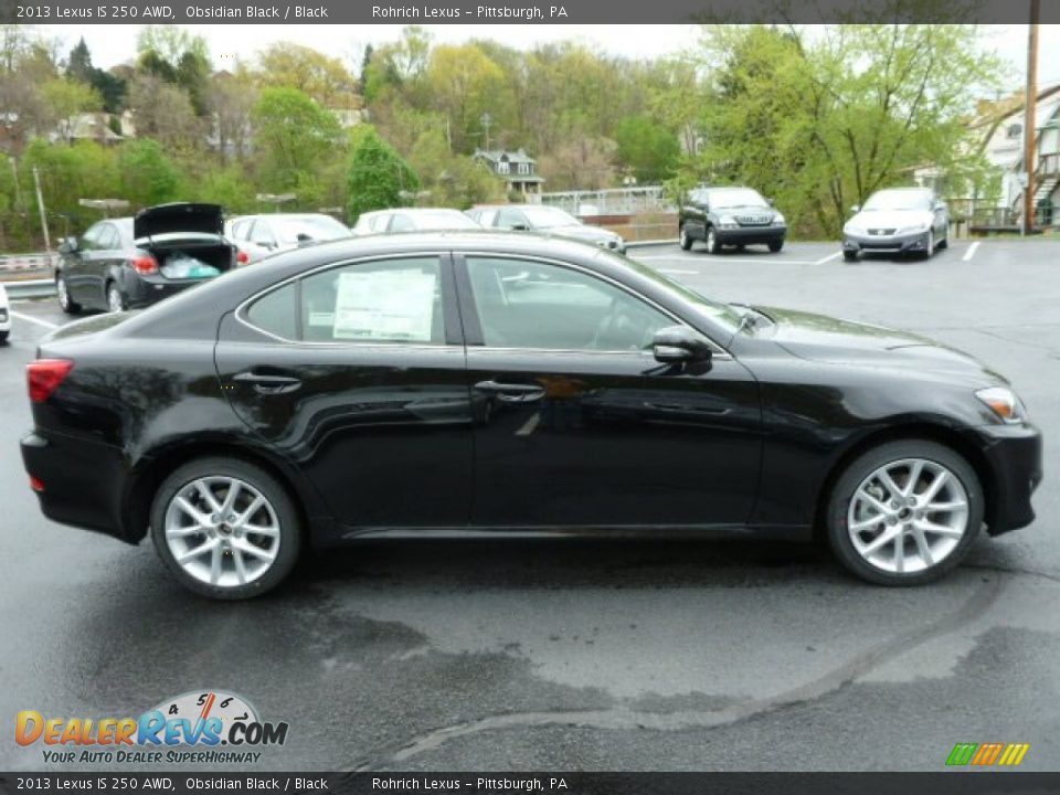 2013 Lexus IS 250 AWD Obsidian Black / Black Photo #5