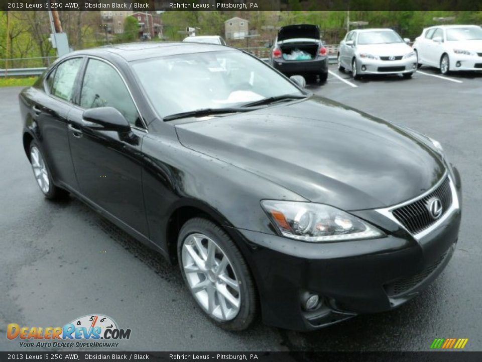 2013 Lexus IS 250 AWD Obsidian Black / Black Photo #6