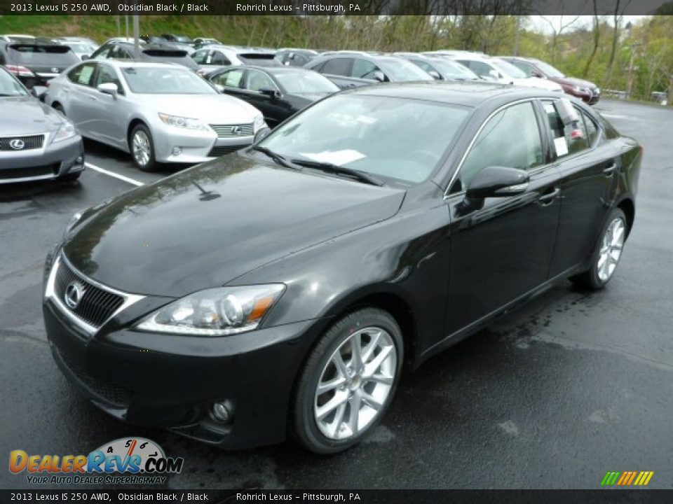 2013 Lexus IS 250 AWD Obsidian Black / Black Photo #8