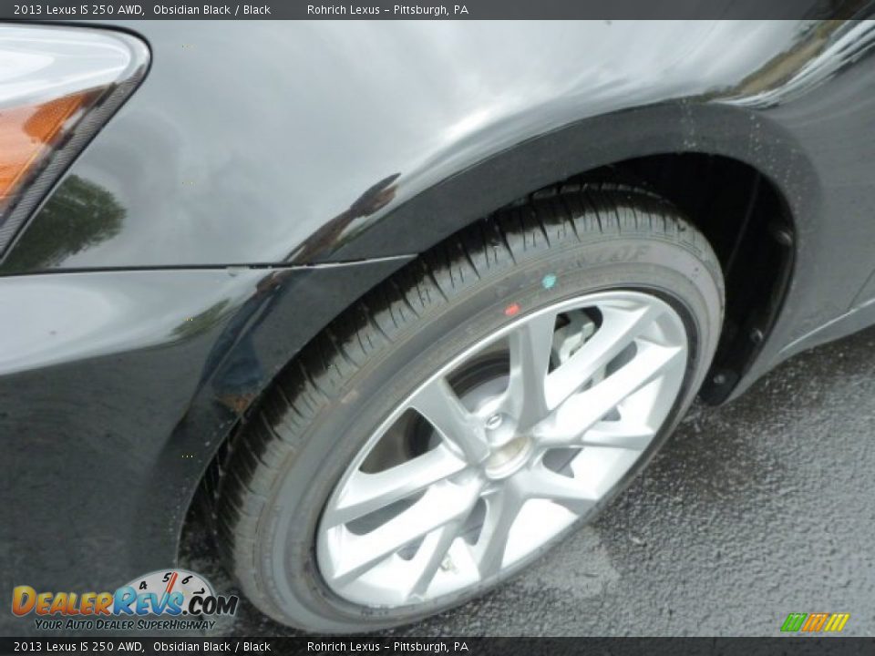 2013 Lexus IS 250 AWD Obsidian Black / Black Photo #9