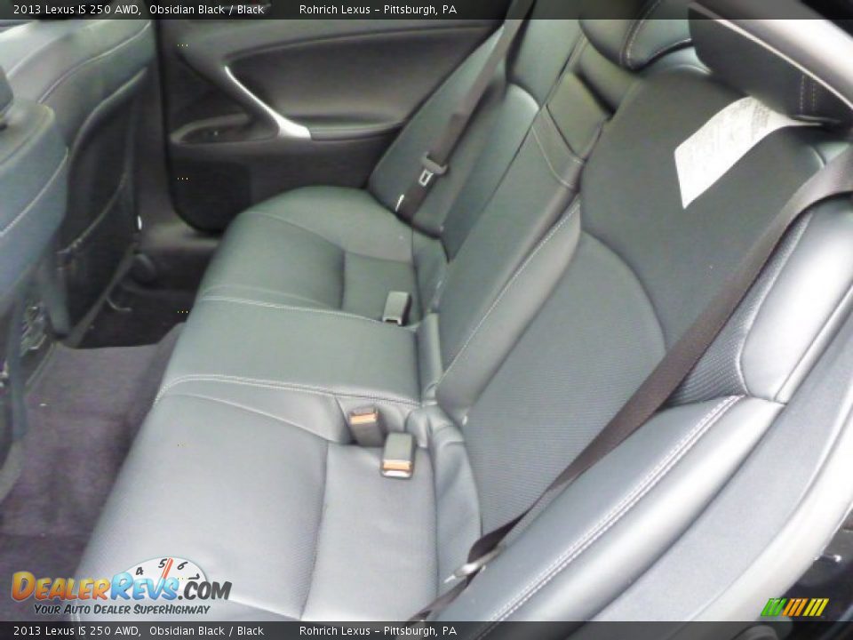 2013 Lexus IS 250 AWD Obsidian Black / Black Photo #11