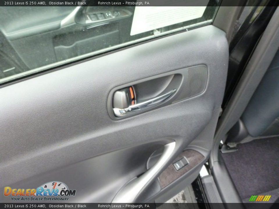 2013 Lexus IS 250 AWD Obsidian Black / Black Photo #13