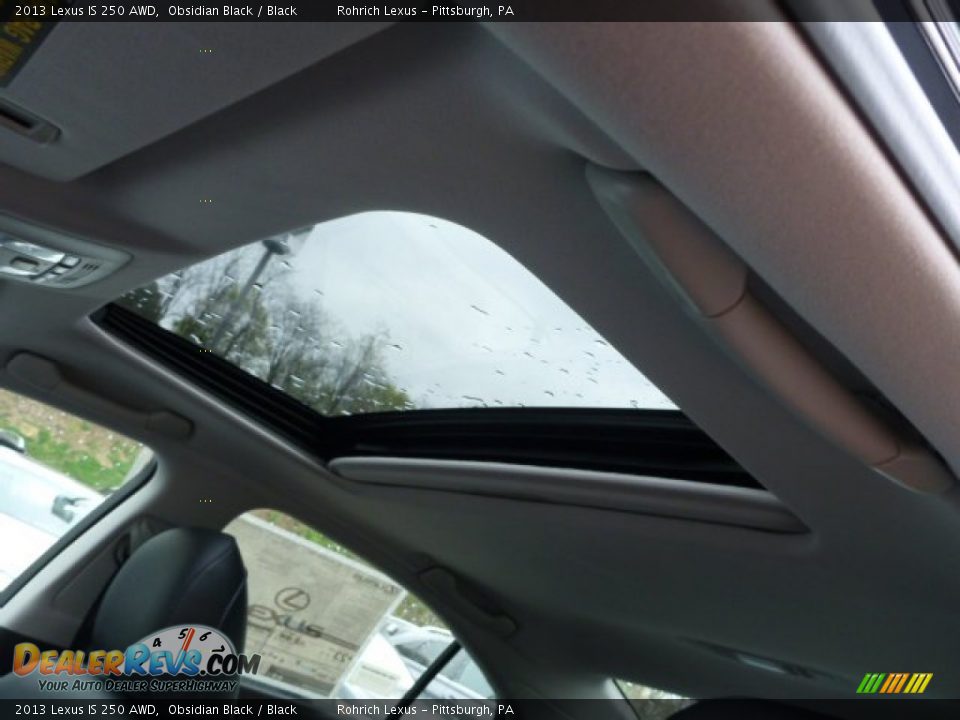 2013 Lexus IS 250 AWD Obsidian Black / Black Photo #15