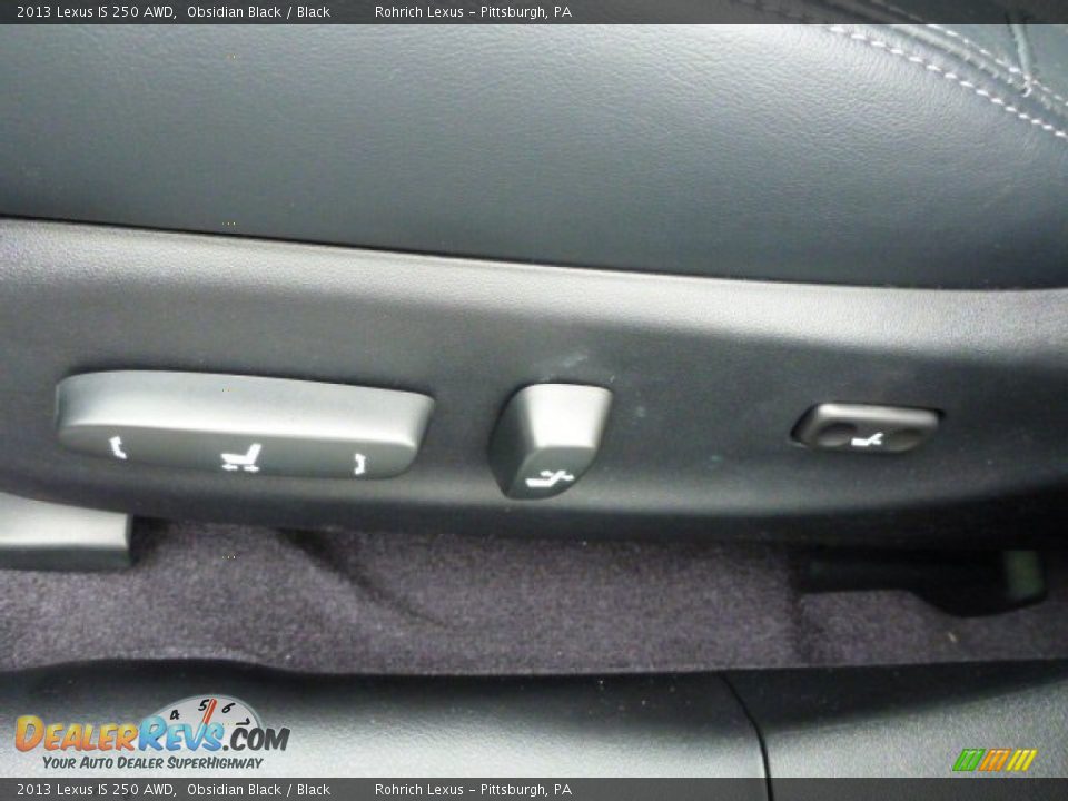 2013 Lexus IS 250 AWD Obsidian Black / Black Photo #16