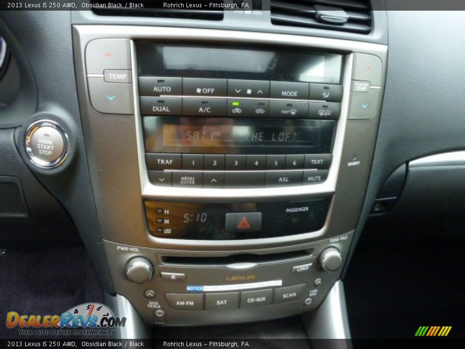 2013 Lexus IS 250 AWD Obsidian Black / Black Photo #19
