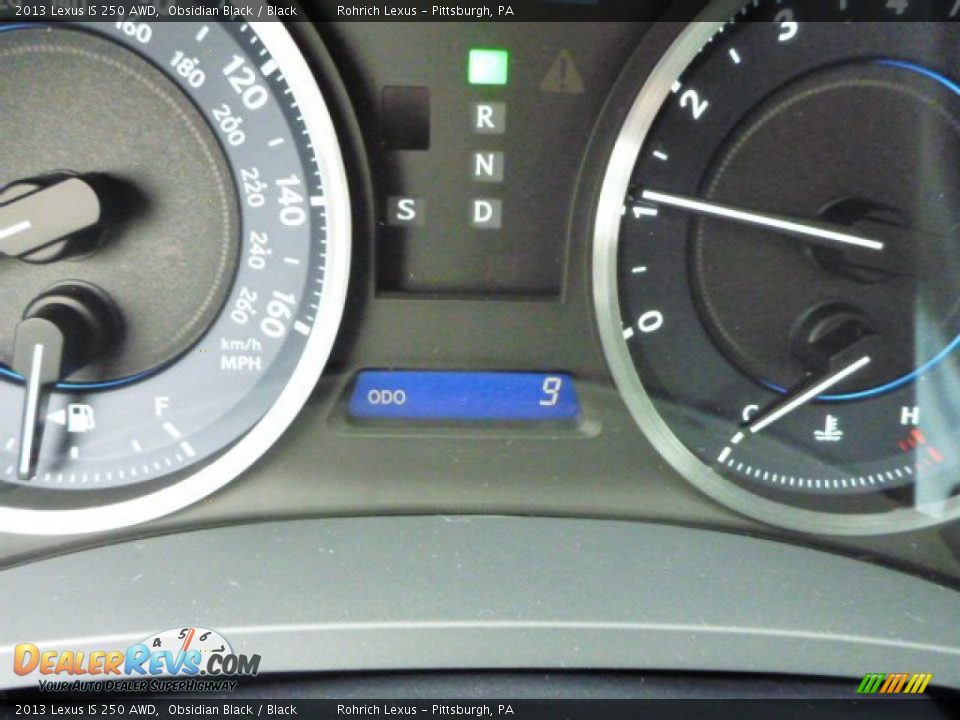 2013 Lexus IS 250 AWD Obsidian Black / Black Photo #20
