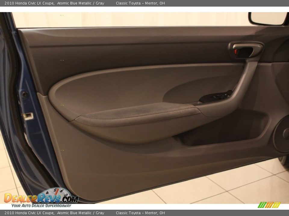 2010 Honda Civic LX Coupe Atomic Blue Metallic / Gray Photo #4
