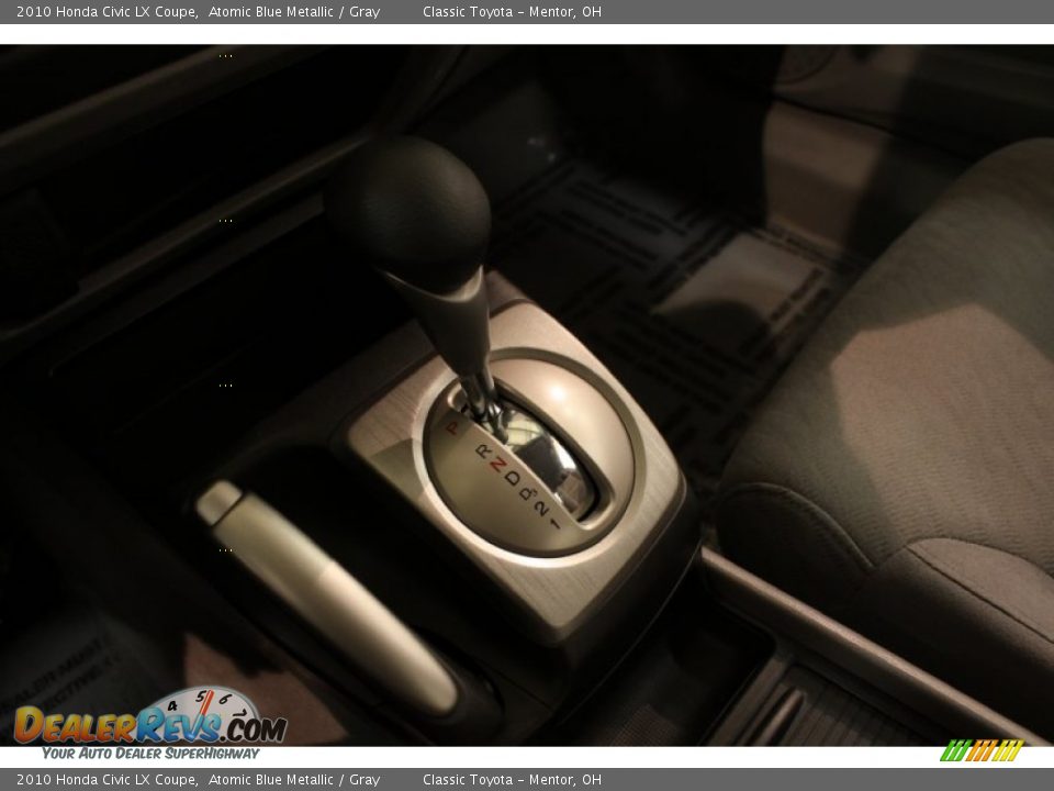 2010 Honda Civic LX Coupe Atomic Blue Metallic / Gray Photo #9