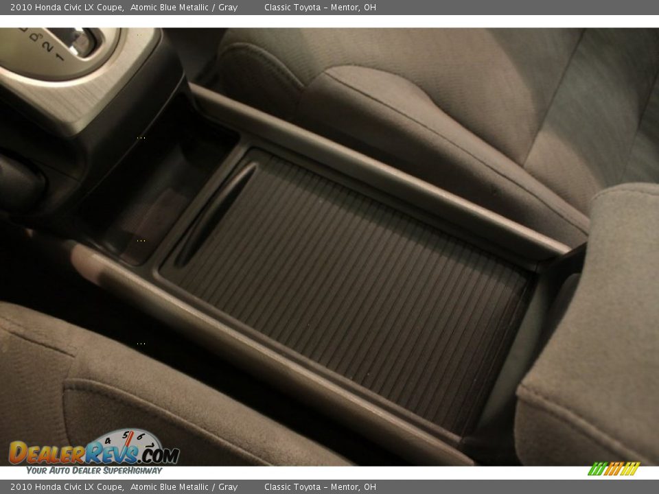 2010 Honda Civic LX Coupe Atomic Blue Metallic / Gray Photo #10