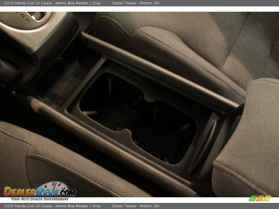 2010 Honda Civic LX Coupe Atomic Blue Metallic / Gray Photo #11