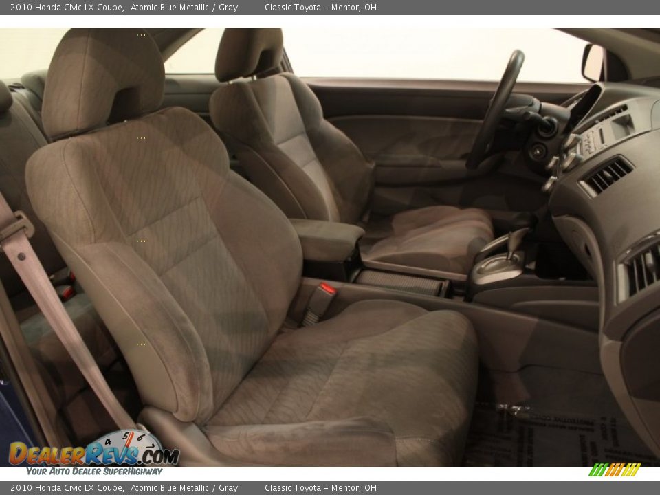 2010 Honda Civic LX Coupe Atomic Blue Metallic / Gray Photo #12