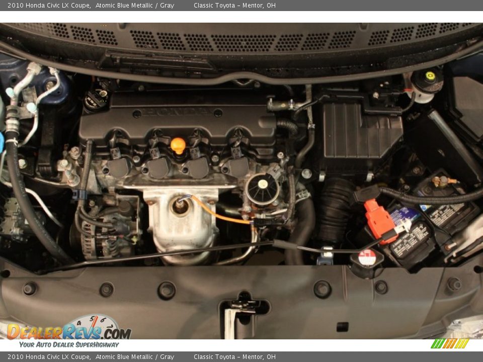 2010 Honda Civic LX Coupe Atomic Blue Metallic / Gray Photo #15