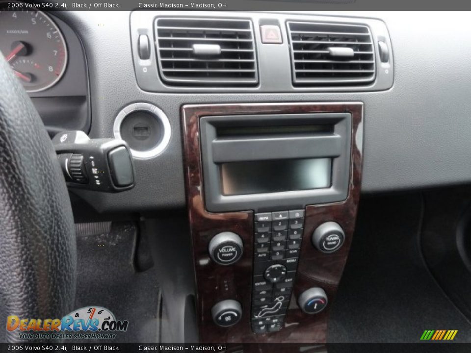 2006 Volvo S40 2.4i Black / Off Black Photo #5