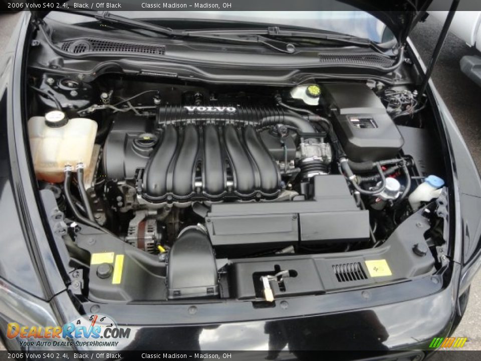 2006 Volvo S40 2.4i Black / Off Black Photo #12