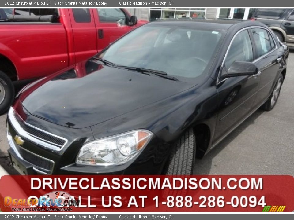 2012 Chevrolet Malibu LT Black Granite Metallic / Ebony Photo #1