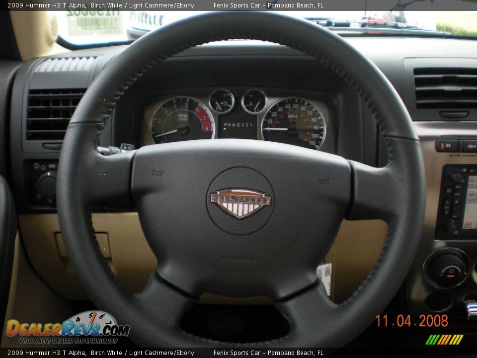 2009 Hummer H3 T Alpha Birch White / Light Cashmere/Ebony Photo #22