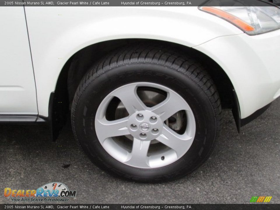 2005 Nissan Murano SL AWD Glacier Pearl White / Cafe Latte Photo #3