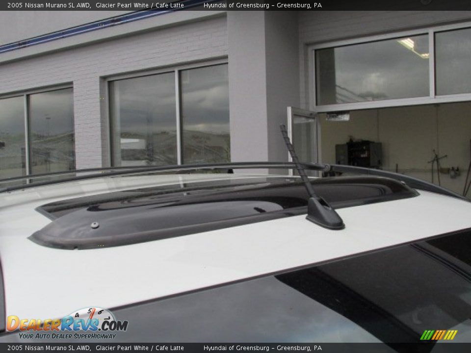 2005 Nissan Murano SL AWD Glacier Pearl White / Cafe Latte Photo #4