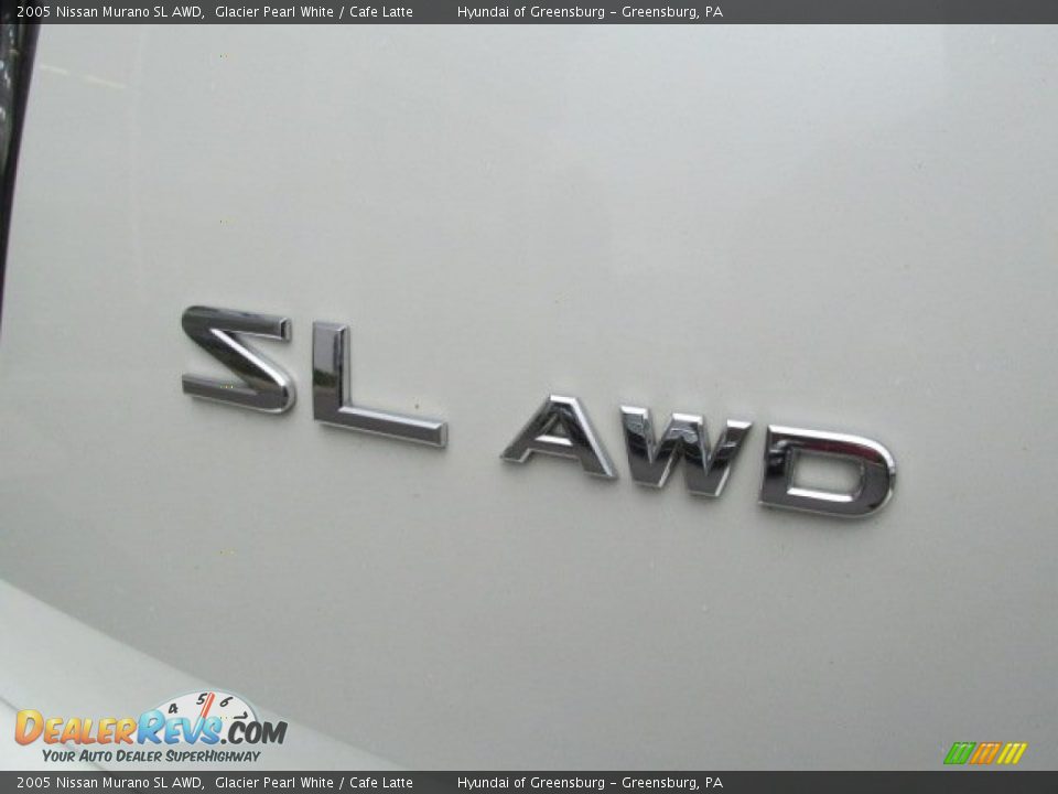 2005 Nissan Murano SL AWD Glacier Pearl White / Cafe Latte Photo #10