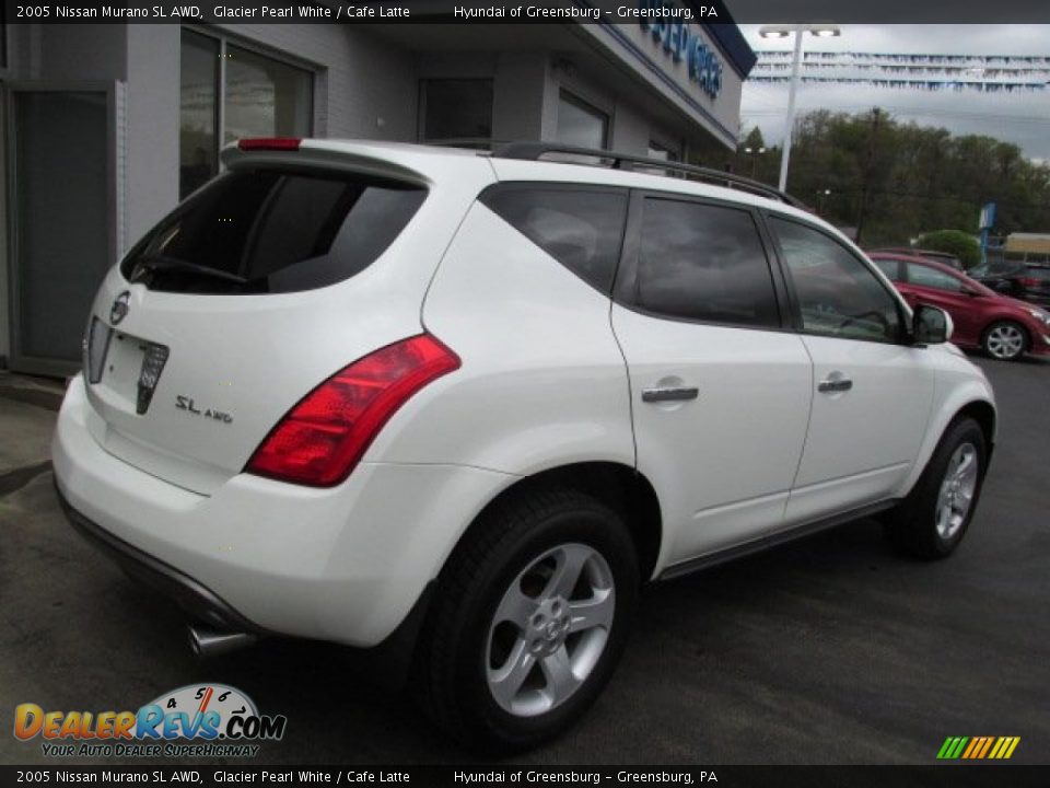2005 Nissan Murano SL AWD Glacier Pearl White / Cafe Latte Photo #11