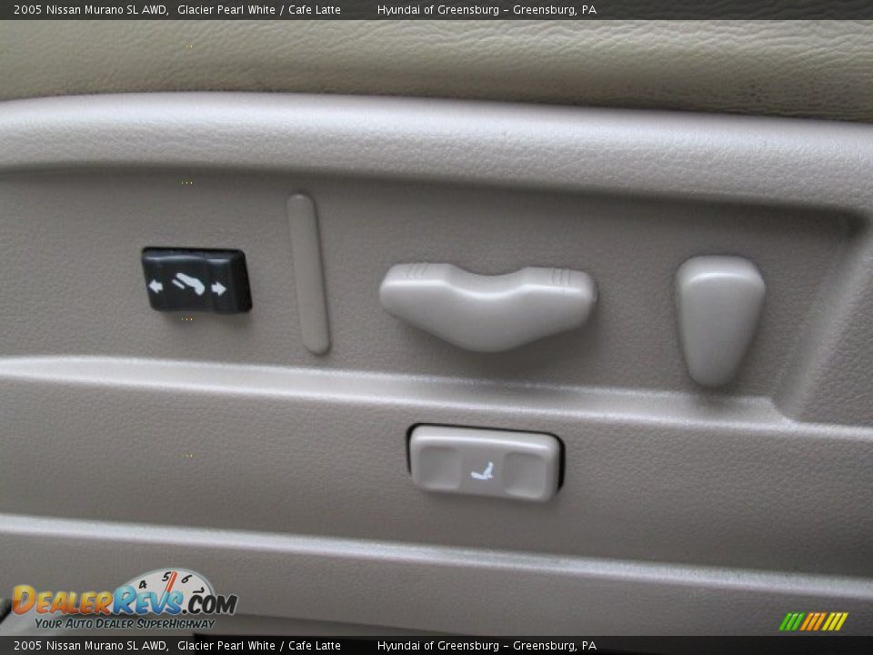 2005 Nissan Murano SL AWD Glacier Pearl White / Cafe Latte Photo #17