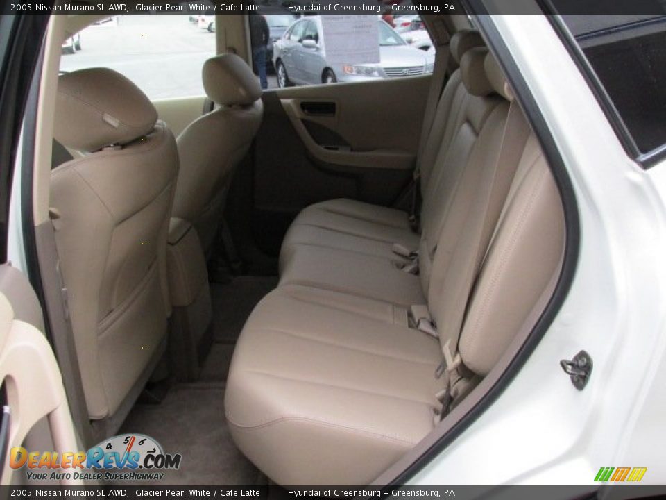 2005 Nissan Murano SL AWD Glacier Pearl White / Cafe Latte Photo #22