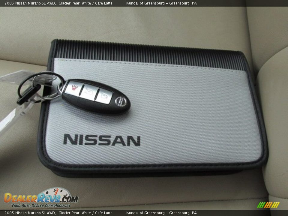 2005 Nissan Murano SL AWD Glacier Pearl White / Cafe Latte Photo #23