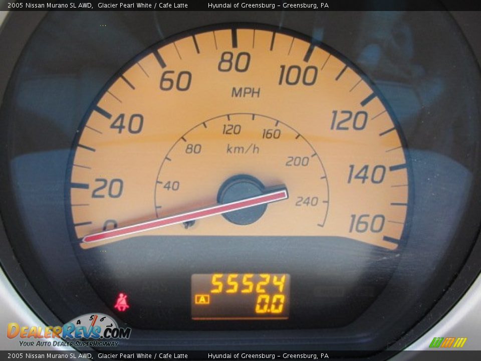 2005 Nissan Murano SL AWD Glacier Pearl White / Cafe Latte Photo #27