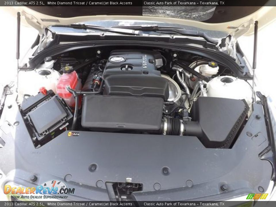 2013 Cadillac ATS 2.5L White Diamond Tricoat / Caramel/Jet Black Accents Photo #11