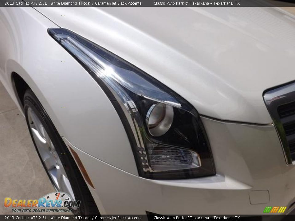 2013 Cadillac ATS 2.5L White Diamond Tricoat / Caramel/Jet Black Accents Photo #12