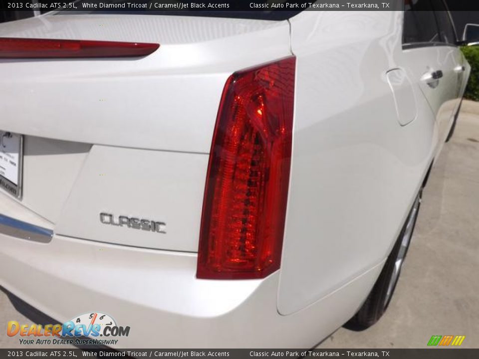2013 Cadillac ATS 2.5L White Diamond Tricoat / Caramel/Jet Black Accents Photo #13