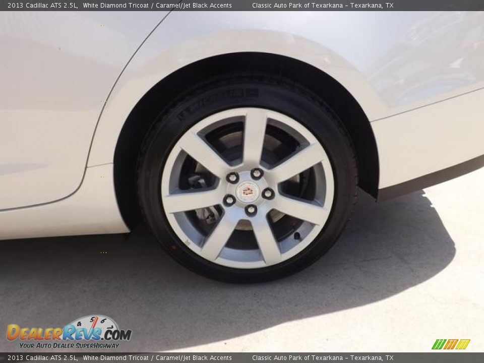 2013 Cadillac ATS 2.5L White Diamond Tricoat / Caramel/Jet Black Accents Photo #14