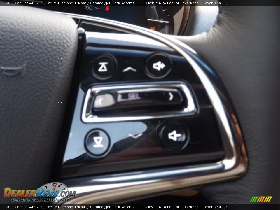 2013 Cadillac ATS 2.5L White Diamond Tricoat / Caramel/Jet Black Accents Photo #17