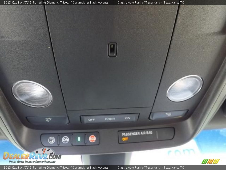 2013 Cadillac ATS 2.5L White Diamond Tricoat / Caramel/Jet Black Accents Photo #22