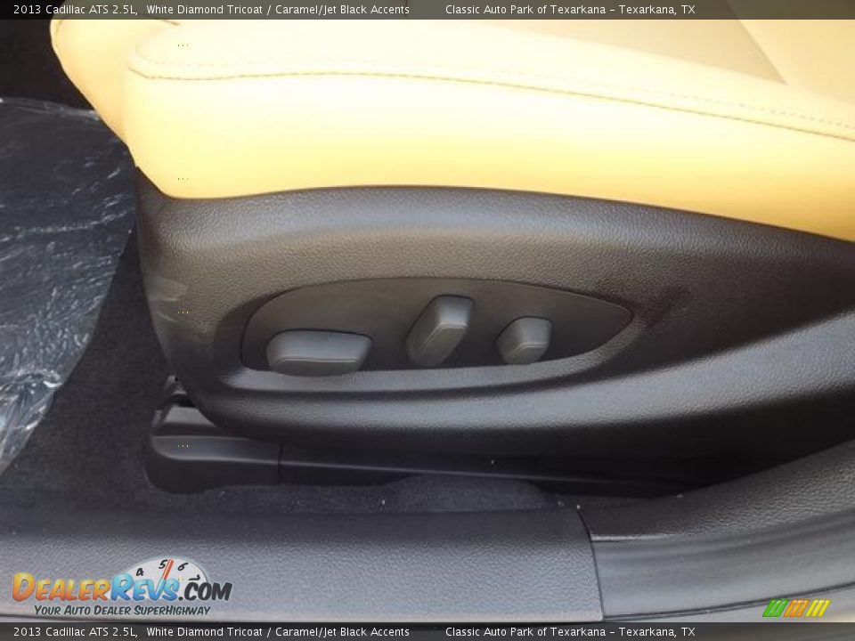 2013 Cadillac ATS 2.5L White Diamond Tricoat / Caramel/Jet Black Accents Photo #24