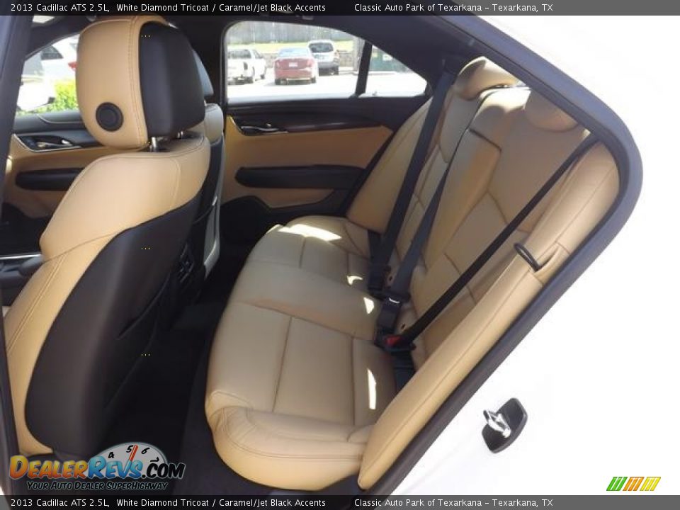 2013 Cadillac ATS 2.5L White Diamond Tricoat / Caramel/Jet Black Accents Photo #25