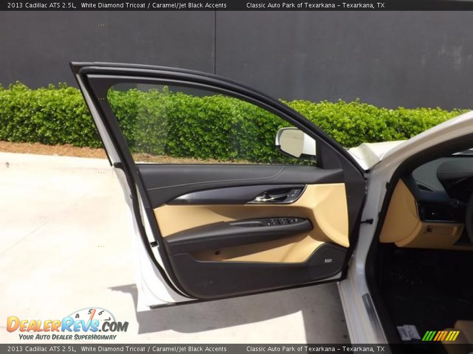2013 Cadillac ATS 2.5L White Diamond Tricoat / Caramel/Jet Black Accents Photo #26