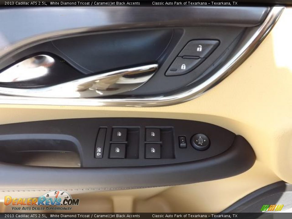 2013 Cadillac ATS 2.5L White Diamond Tricoat / Caramel/Jet Black Accents Photo #27