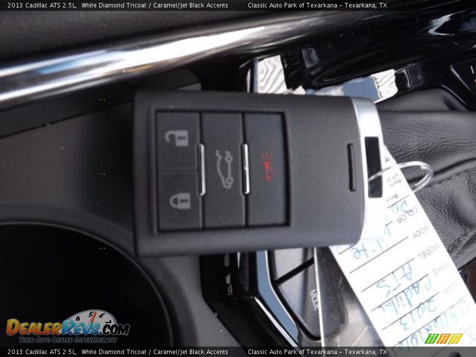 2013 Cadillac ATS 2.5L White Diamond Tricoat / Caramel/Jet Black Accents Photo #31