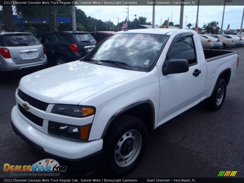 2011 Chevrolet Colorado Work Truck Regular Cab Summit White / Ebony/Light Cashmere Photo #1