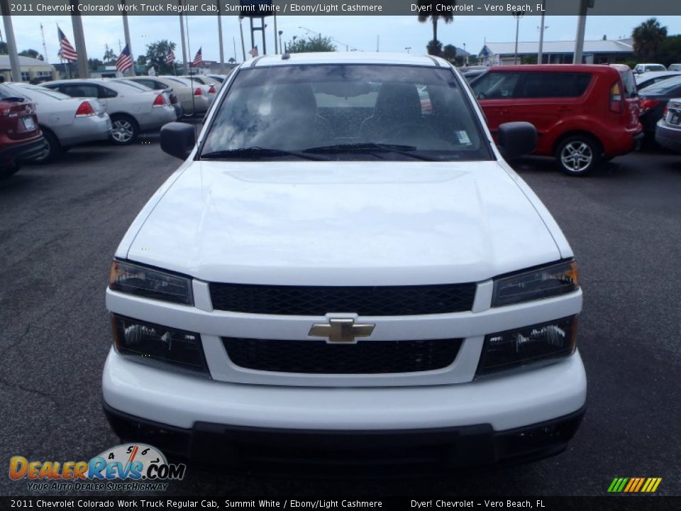 2011 Chevrolet Colorado Work Truck Regular Cab Summit White / Ebony/Light Cashmere Photo #2
