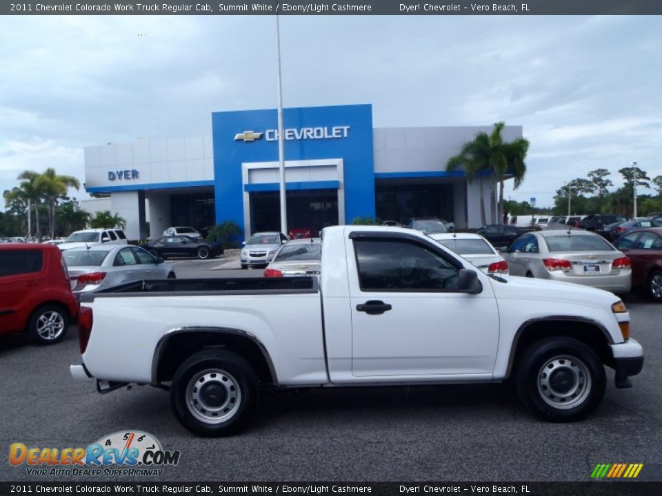 2011 Chevrolet Colorado Work Truck Regular Cab Summit White / Ebony/Light Cashmere Photo #3