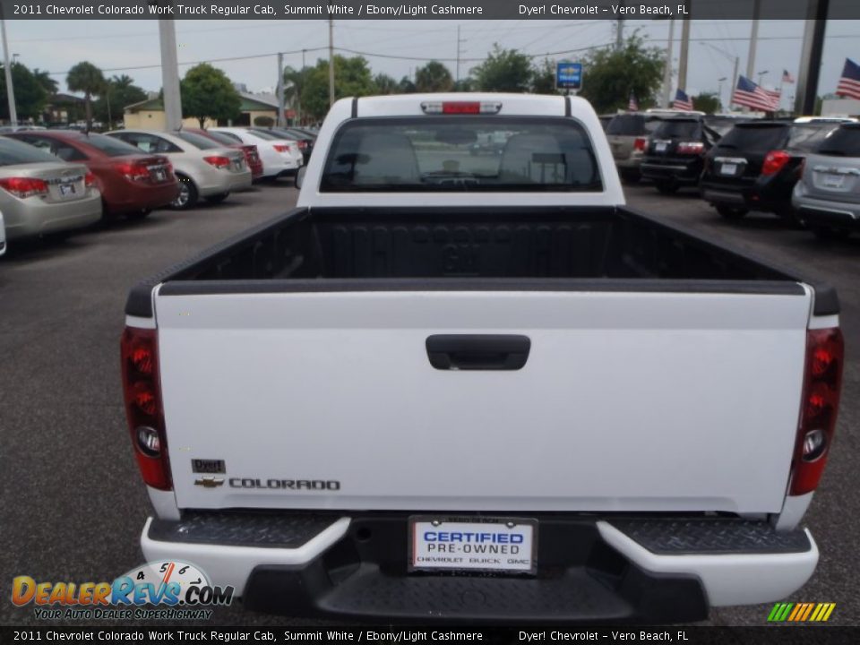 2011 Chevrolet Colorado Work Truck Regular Cab Summit White / Ebony/Light Cashmere Photo #4