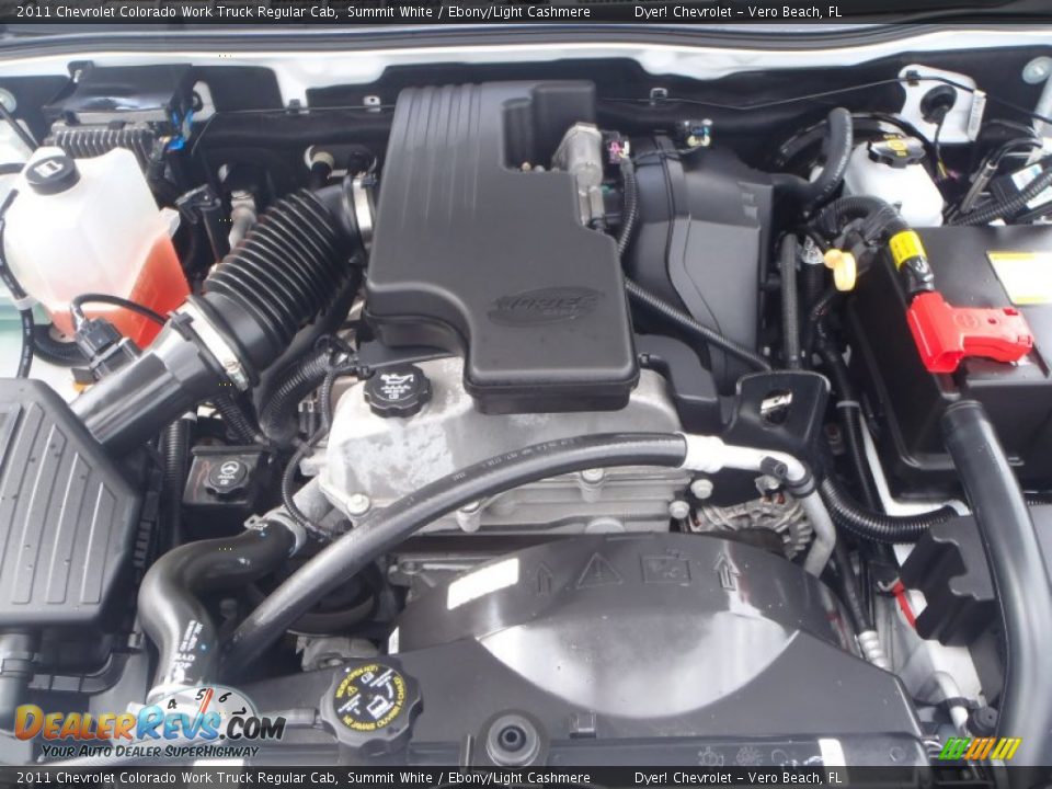 2011 Chevrolet Colorado Work Truck Regular Cab Summit White / Ebony/Light Cashmere Photo #9
