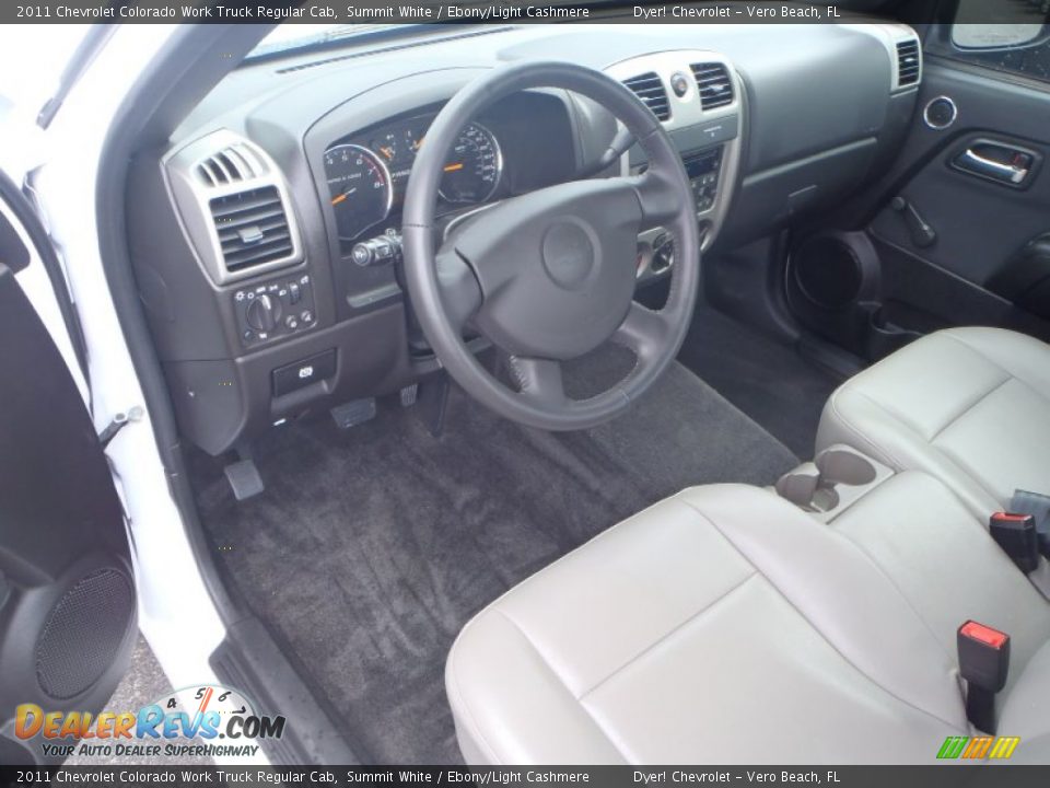 Ebony/Light Cashmere Interior - 2011 Chevrolet Colorado Work Truck Regular Cab Photo #11