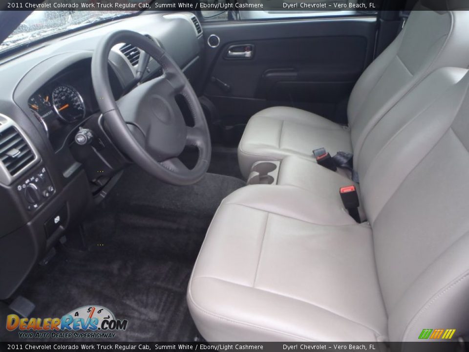 Ebony/Light Cashmere Interior - 2011 Chevrolet Colorado Work Truck Regular Cab Photo #12