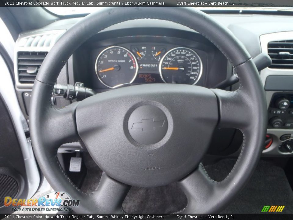 2011 Chevrolet Colorado Work Truck Regular Cab Steering Wheel Photo #13