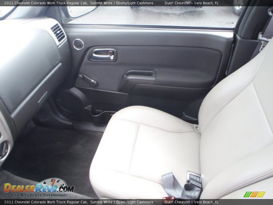 2011 Chevrolet Colorado Work Truck Regular Cab Summit White / Ebony/Light Cashmere Photo #16